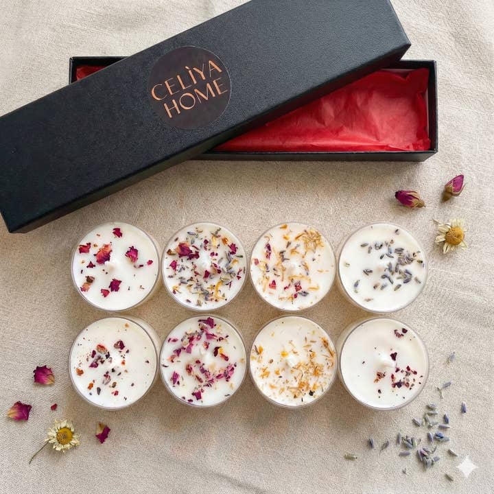 CELIYA HOME - Wholesale Tea light candles - Scented Soy Tea Light Candles Gift Set | Candle Gift Box3
