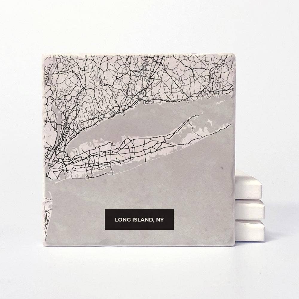 Versatile Coasters - Wholesale Coasters - Long Island Modern Map Coasters