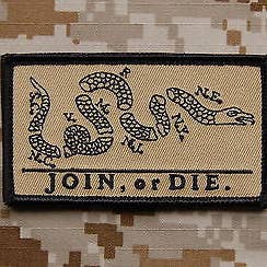 GÅ MED eller DÖ Patch - Tan för wholesale av BritKitUSA