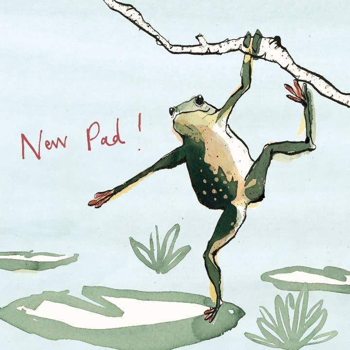 New Pad Frog Card for wholesale by Anna Wright Ltd
