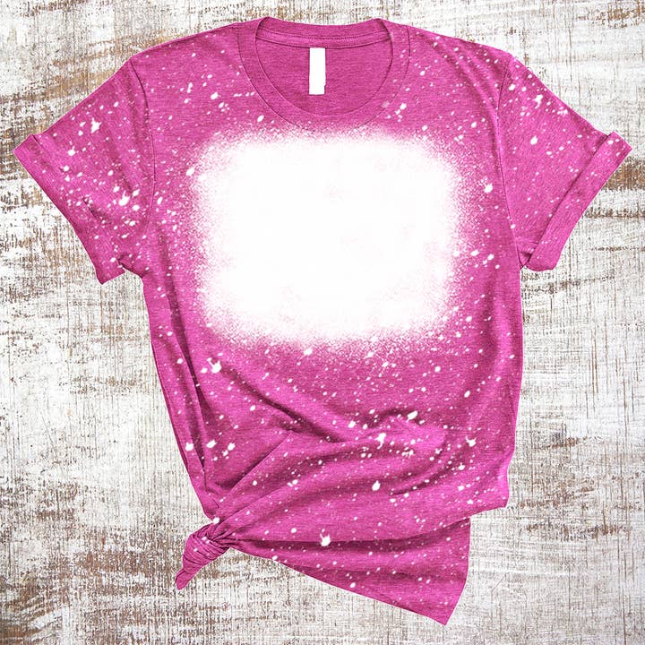 Sweet Tees - Wholesale Sublimation Blank T-Shirt - Women's - Sublimation Blank Shirts BLANK Bleached Tee Shirts Square
