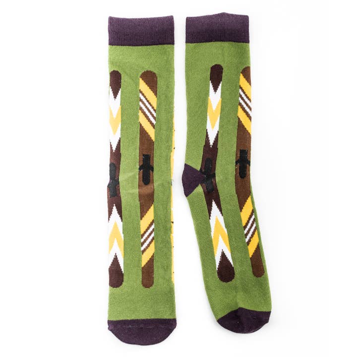 Green Vintage Ski Socks for wholesale by Snow Business USA