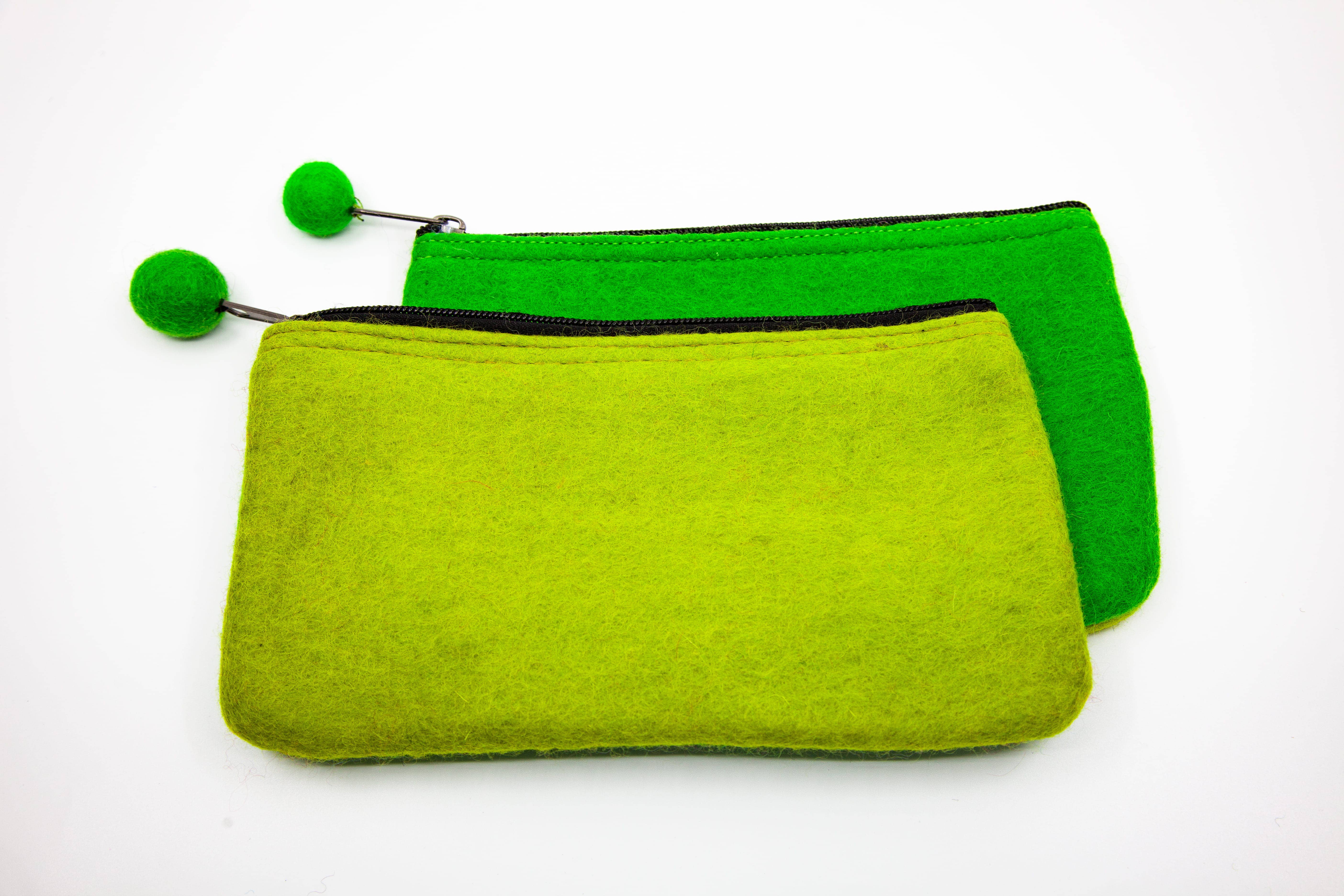 Fibres of Life - Wool & Felt - Wholesale Pouch - Women's - 2-Tone Medium Organizer Pouch | Felt Zip Pouch | Makeup Bag10