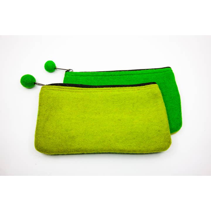 Fibres of Life - Wool & Felt - Wholesale Pouch - Women's - 2-Tone Medium Organizer Pouch | Felt Zip Pouch | Makeup Bag10