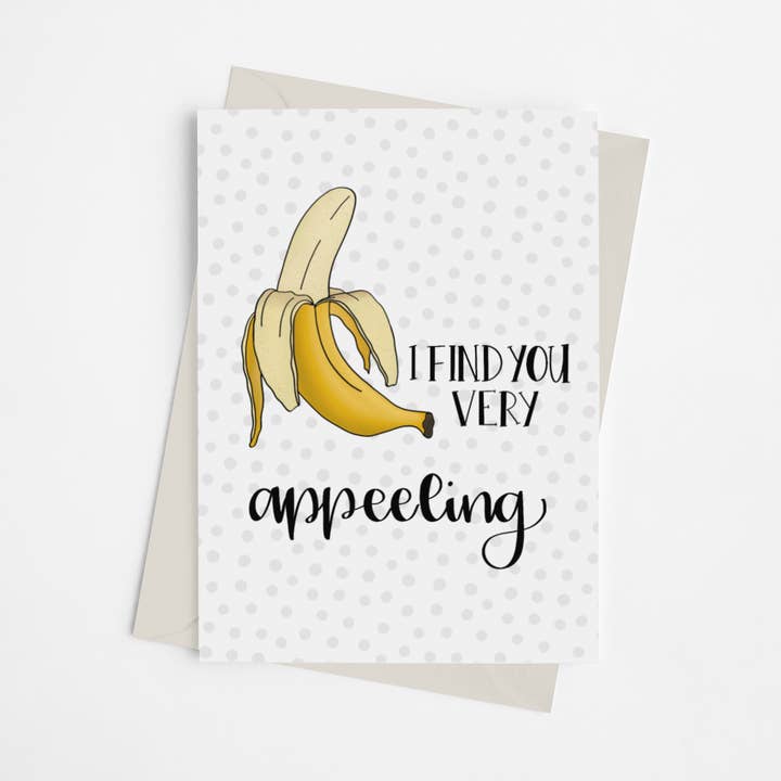 Jeg finder dig meget Appelende - Lykønskningskort for engroshandel hos Black Cat Bazaar