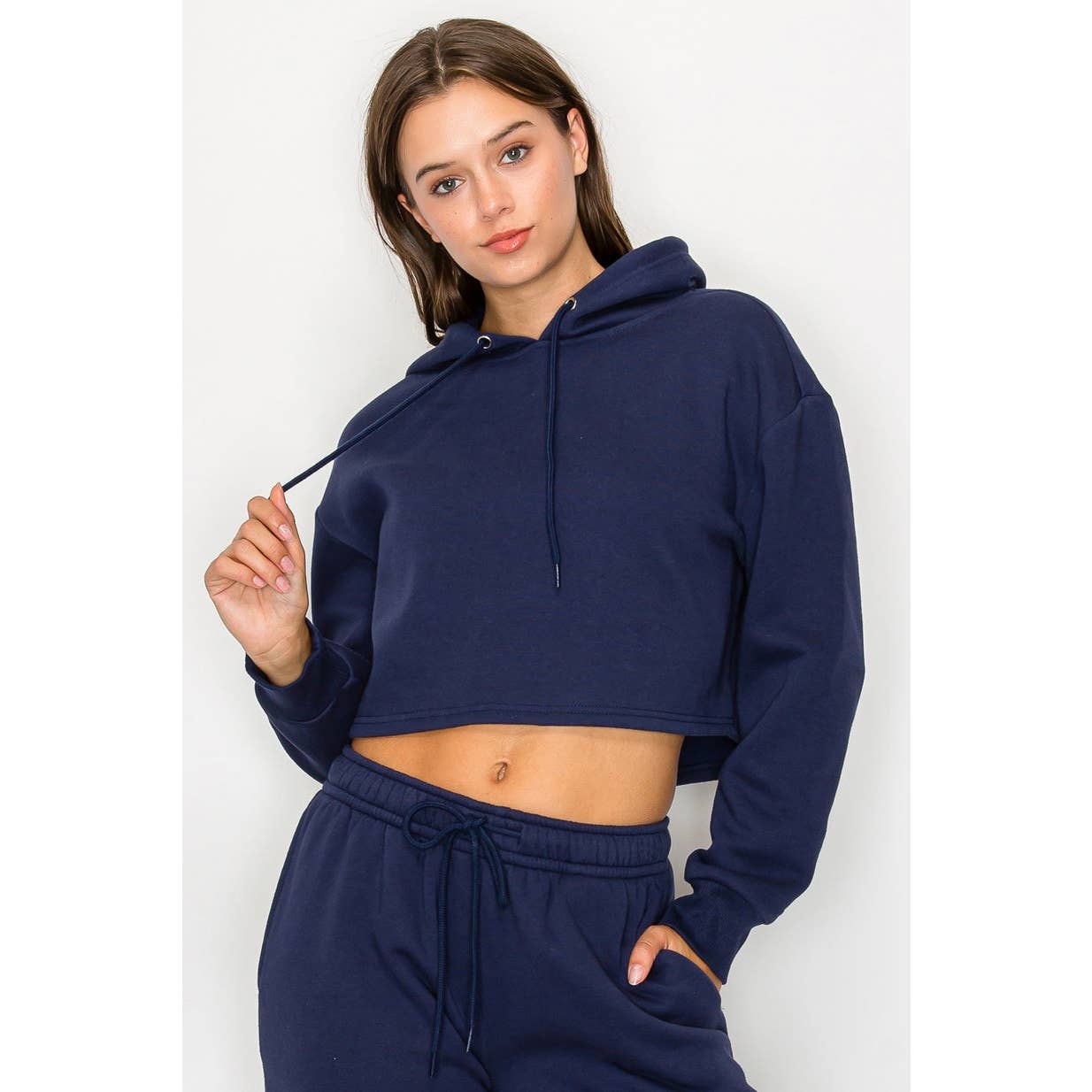 UP CLOTHING - Wholesale Hoodie - Women's - Cropped Fleece Pullover Hoodie Sweatshirt7