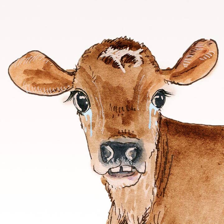 Liyana Studio - Wholesale Goodbye Card - Moo Cow I Moved - Funny Goodbye Card