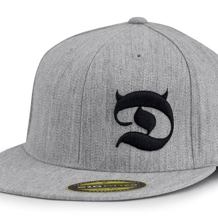 Horned D Flat Bill Cap for wholesale by Red Devil
