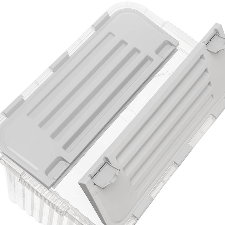 Superio Brand - Wholesale Storage Bin - Superio Hinged Lid Storage Container, Closet Organizer 50L24