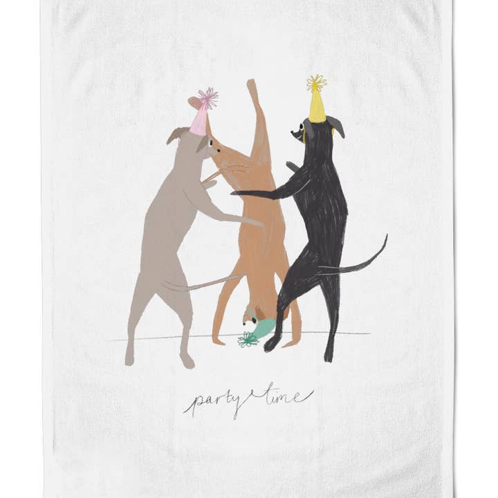 Whippet - 48 x 70cm Cotton Tea Towel for wholesale by Olive and Clive