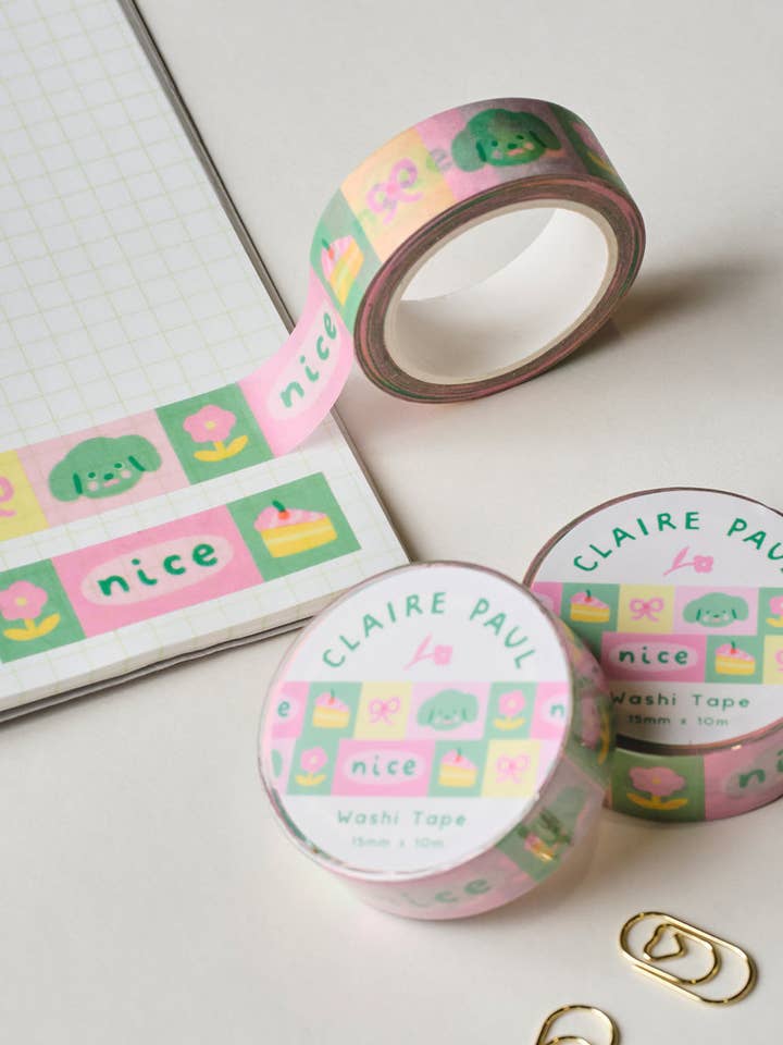 Nice Charms Washi Tape for wholesale by Claire Paul
