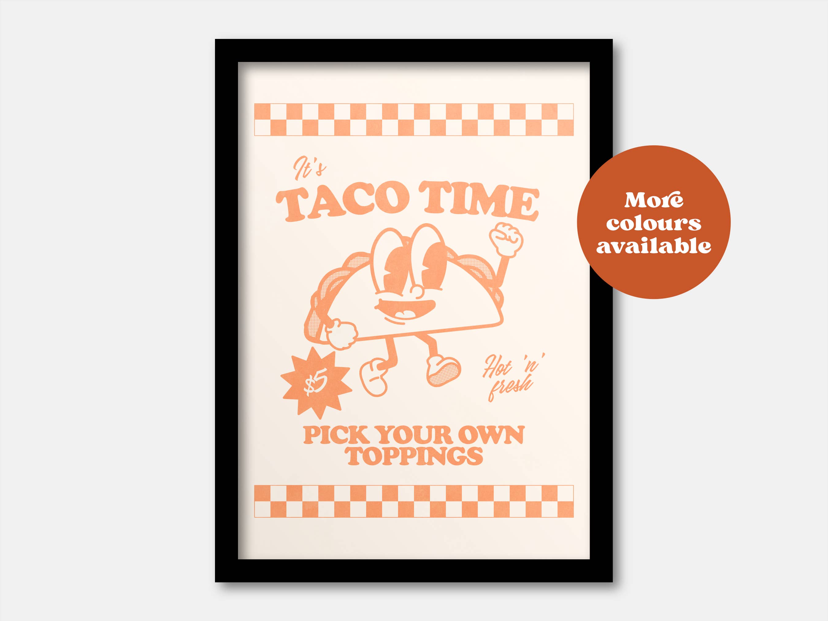 Lauren Beth Designs – wholesale Art print – Takeaway Taco Print2