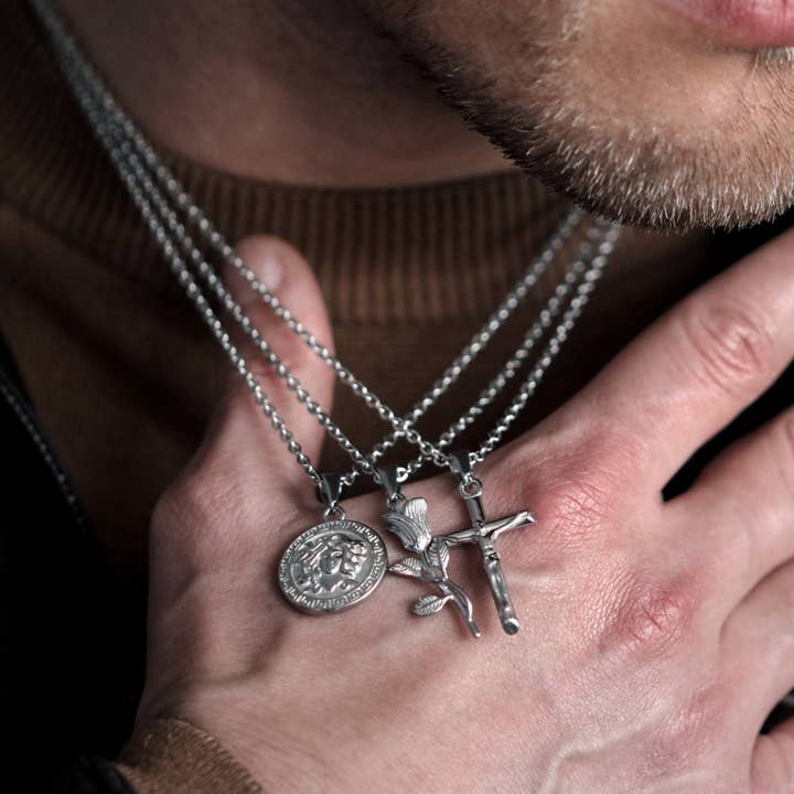 BRAVE® "CROSS" PENDANT ZILVER voor wholesale door Brave Amsterdam