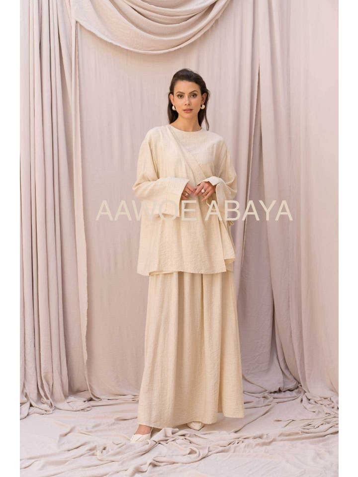 Aawoe Abaya - Wholesale Tops Set - Women's - Chic Set with Long Sleeves - 2422-EN32