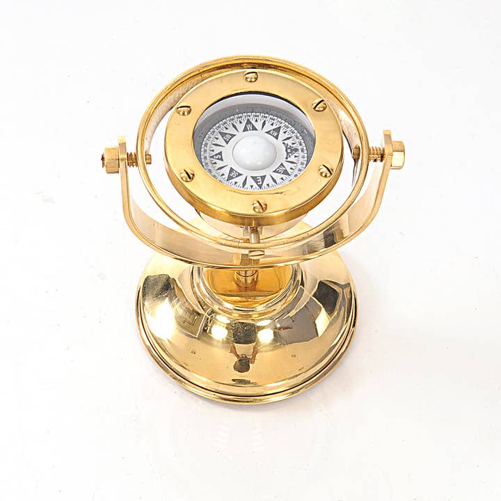 HomeRoots - Wholesale Navigational Compass - 4.5" x 5" x 5.5" Gimbaled Compass2