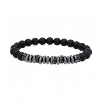 Rustfrit stål armbånd med natursten for engroshandel hos Liska