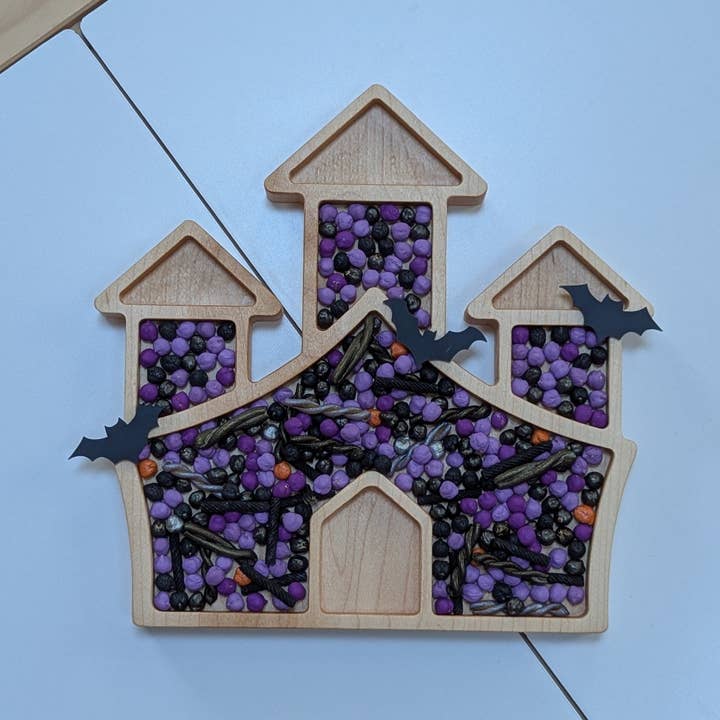 Tabuleiro Sensorial de Casa Assombrada por atacado de Carved Together Co