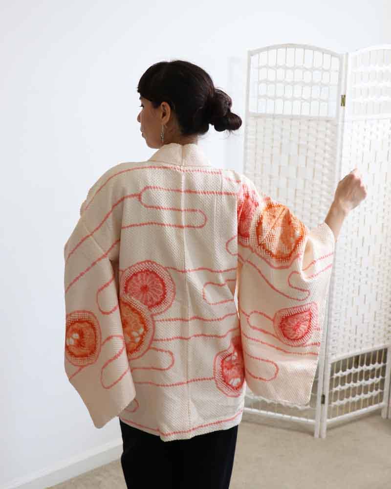 KimonoZen – wholesale Kimono – Women's – Maru Kimono Shibori Jacket3