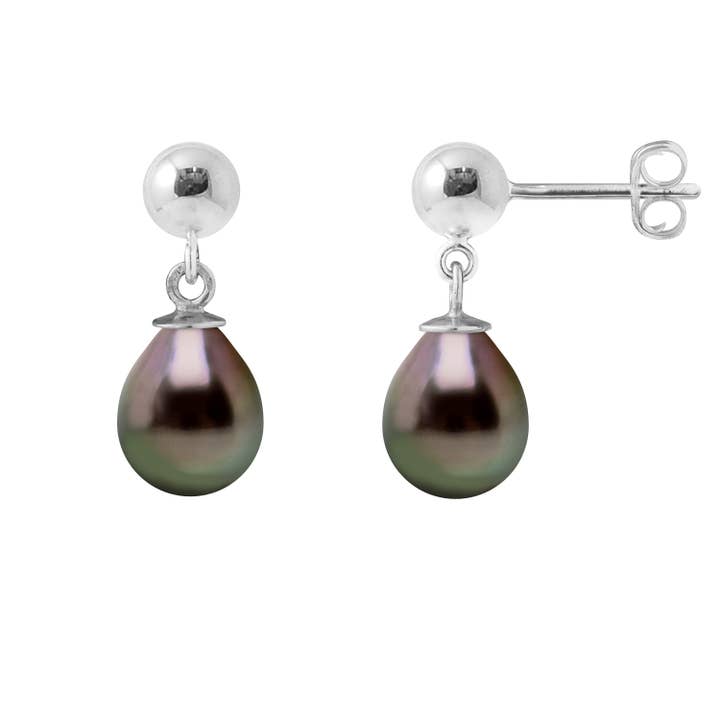 Genuine Pearl Pendant Earrings for wholesale by Mitzuko