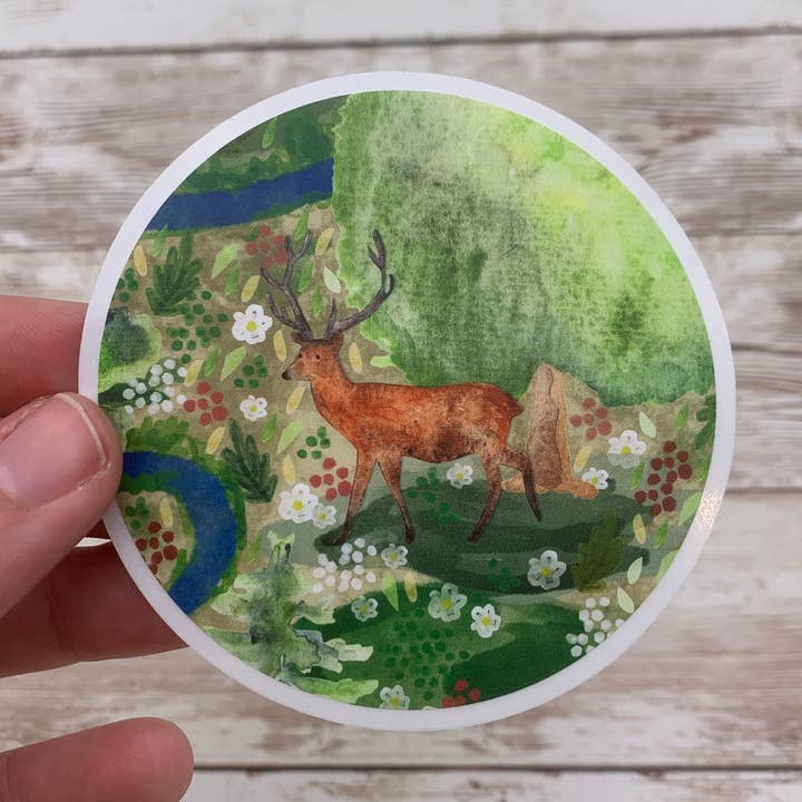 Stag klistermärke för wholesale av Samantha Hall Designs