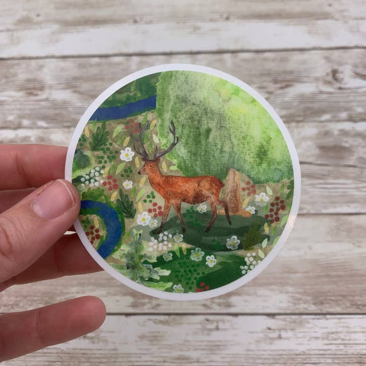 Stag Sticker for wholesale by Samantha Hall Designs