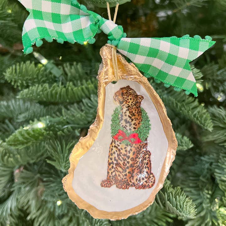 Oyster Ornament - Holiday Safari for wholesale by The Painted Pearl
