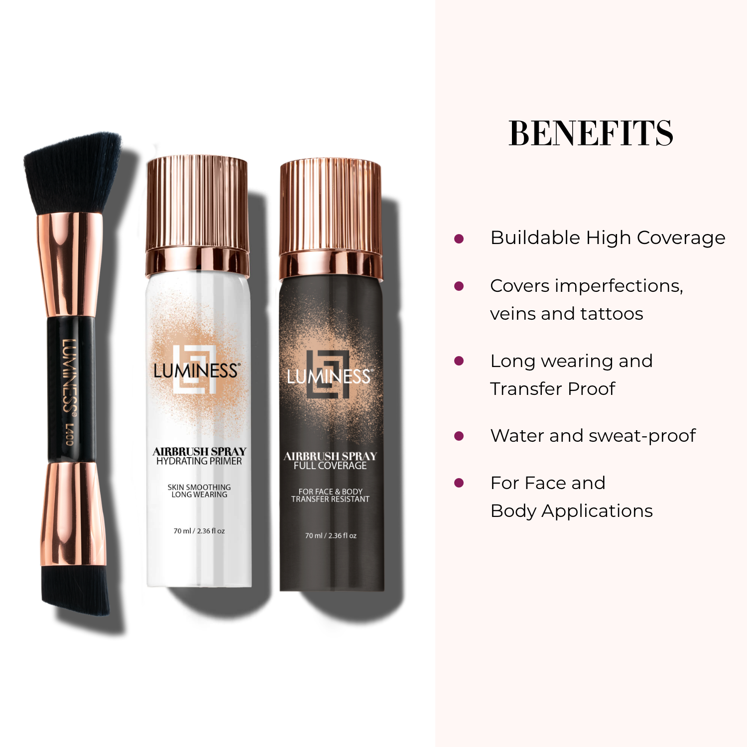 LUMINESS - Wholesale Foundation - Airbrush Full Coverage Body & Face Foundation Starter Kit5