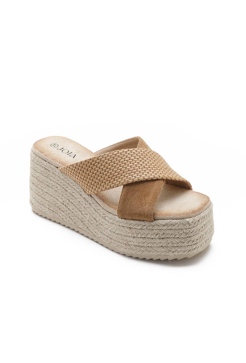 Joia Paris - Wholesale Wedges - Women's - Wedge espadrilles with crossed straps JN-918