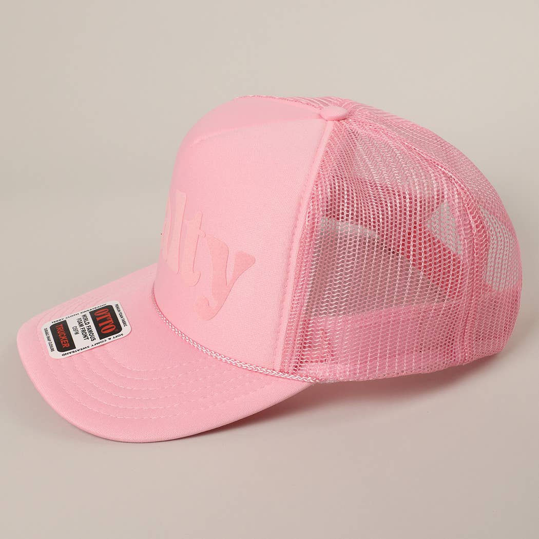 Fashion City – wholesale Trucker hat – Unisex – Salty Text Printed Mesh Back Foam Trucker Hat22