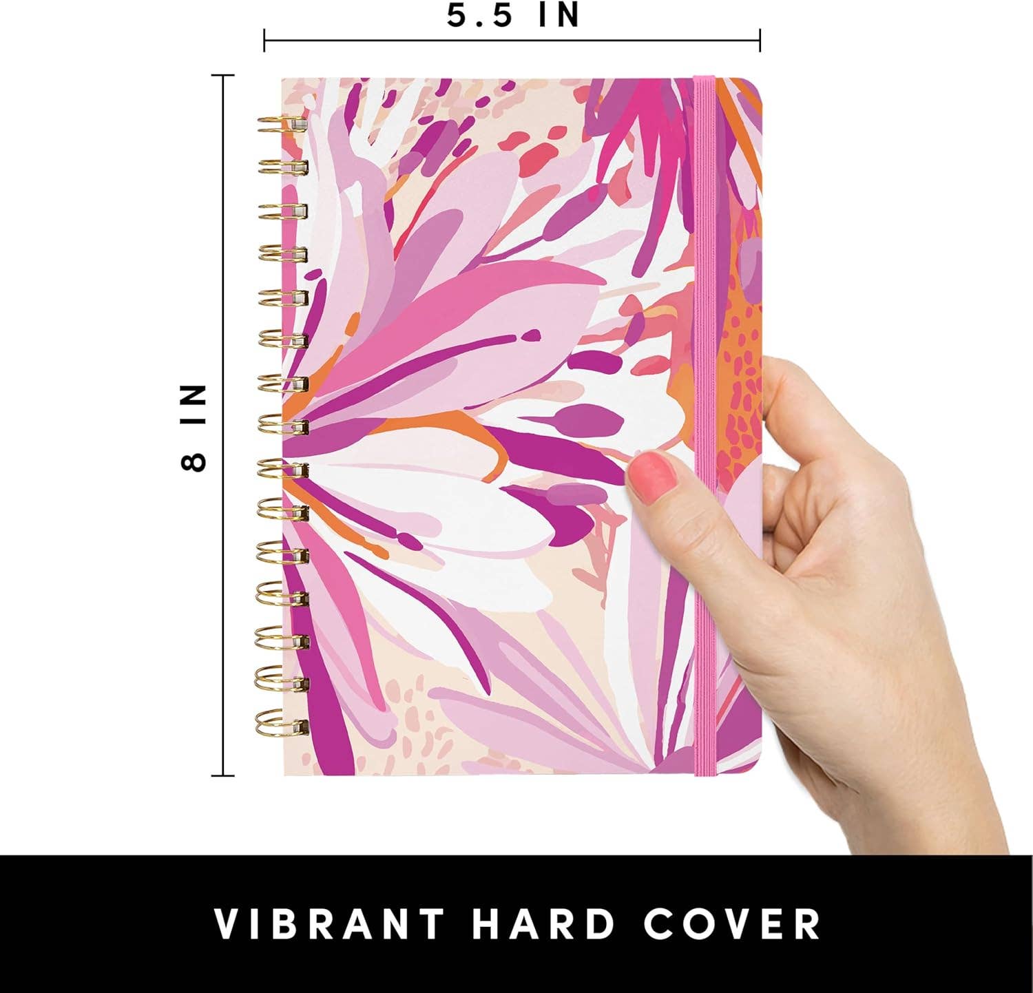 Paperage - Wholesale Notebook - Flower Daze Hardcover Spiral Lined Journal Notebook2
