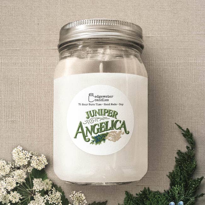Juniper Angelica Jar Candle for wholesale by Edgewater Candles