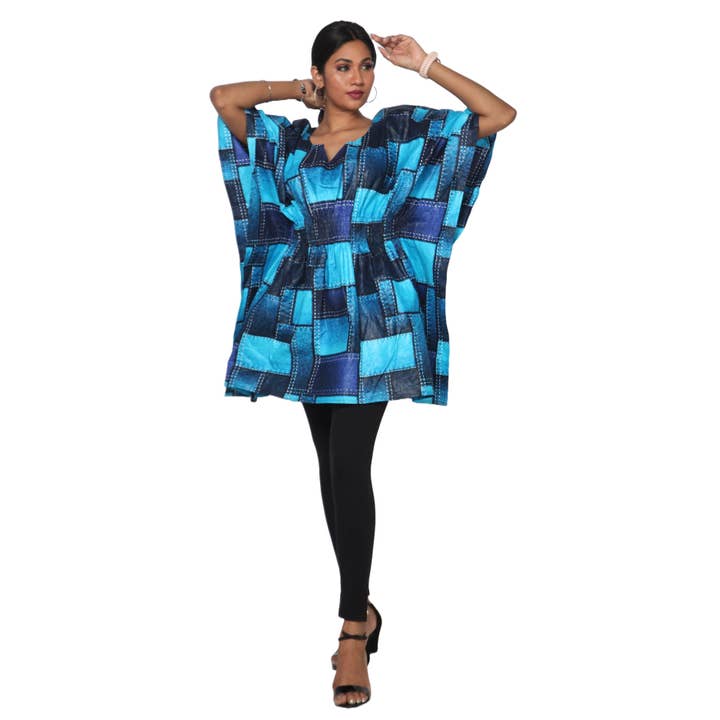 African Stars - Wholesale Kaftan - Women's - Women's Half Kaftan With Elastic Waist -- FI-P1413
