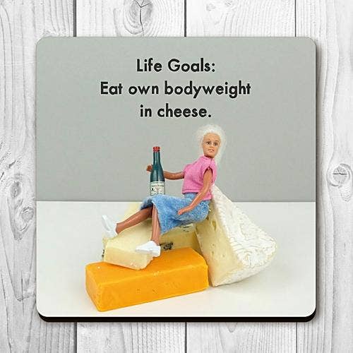 Life Goals Coaster for wholesale by Bold & Bright