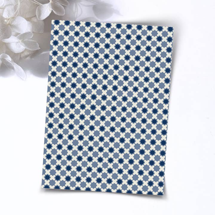 Papier de Transfert – Carreaux Bleus | Pour Argile Polymère - Papier de Transfert à l'Eau - 152 pour la vente par S.I. Originals