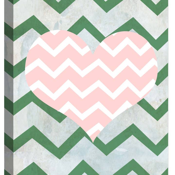 Aquarela Heart Ii 22'' x 20'' Canvas Wall Art for wholesale by PTM Images