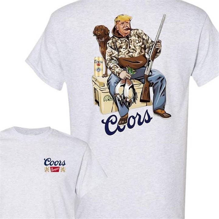 TheKingShirt - Wholesale Graphic Sweatshirt - Women's - Hunter Trump Coors Banquet Beer T-Shirt - Hunting Season2