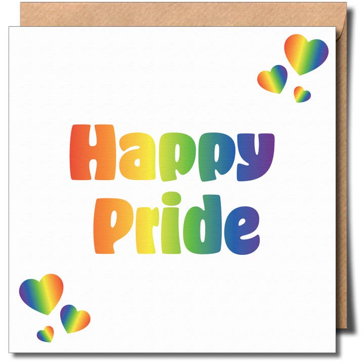 Happy Pride lgbtq Greeting Card. for wholesale by sent with Pride