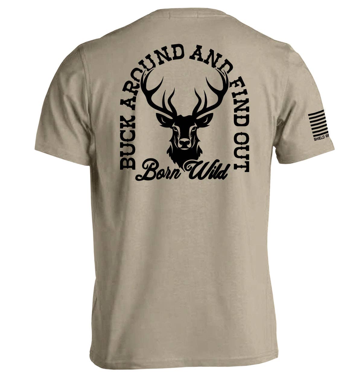 Shield Republic - Wholesale Screen Printed T-Shirt - Men's - Buck Around And Find Out5