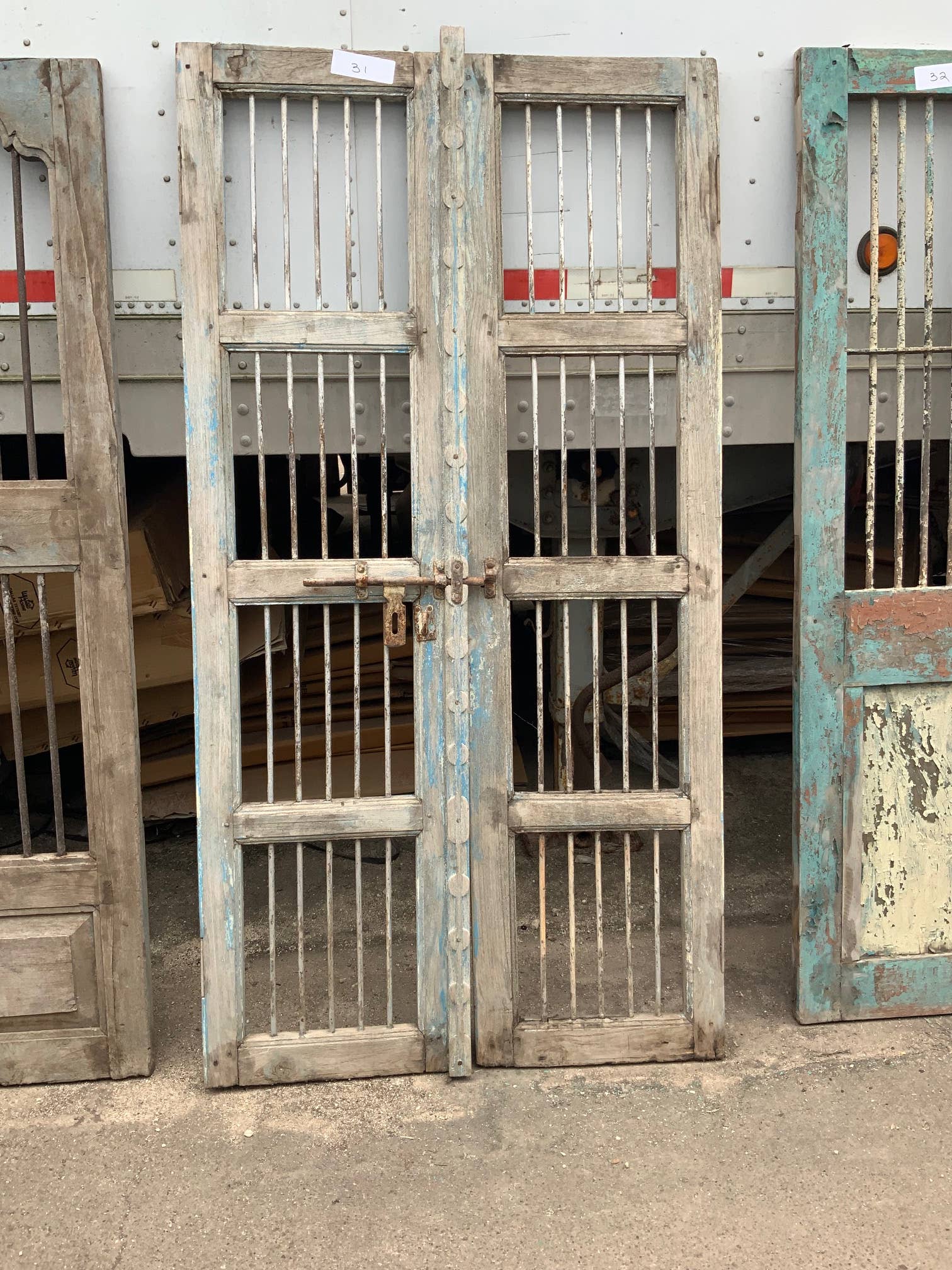 Wilco Home - Wholesale Decorative Panel - Vintage Iron Bar Door Panels in Solid Wood16