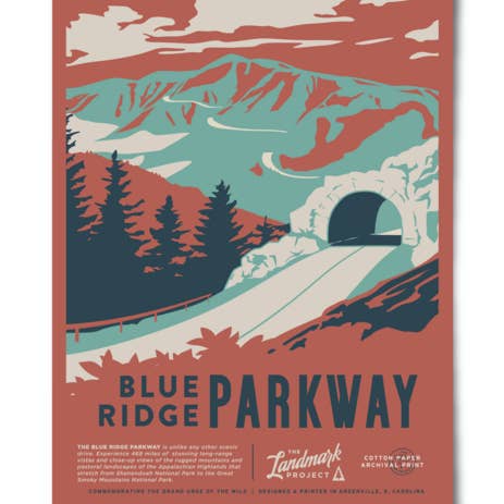 The Landmark Project - Wholesale Poster - Blue Ridge Parkway - 12x16 Poster