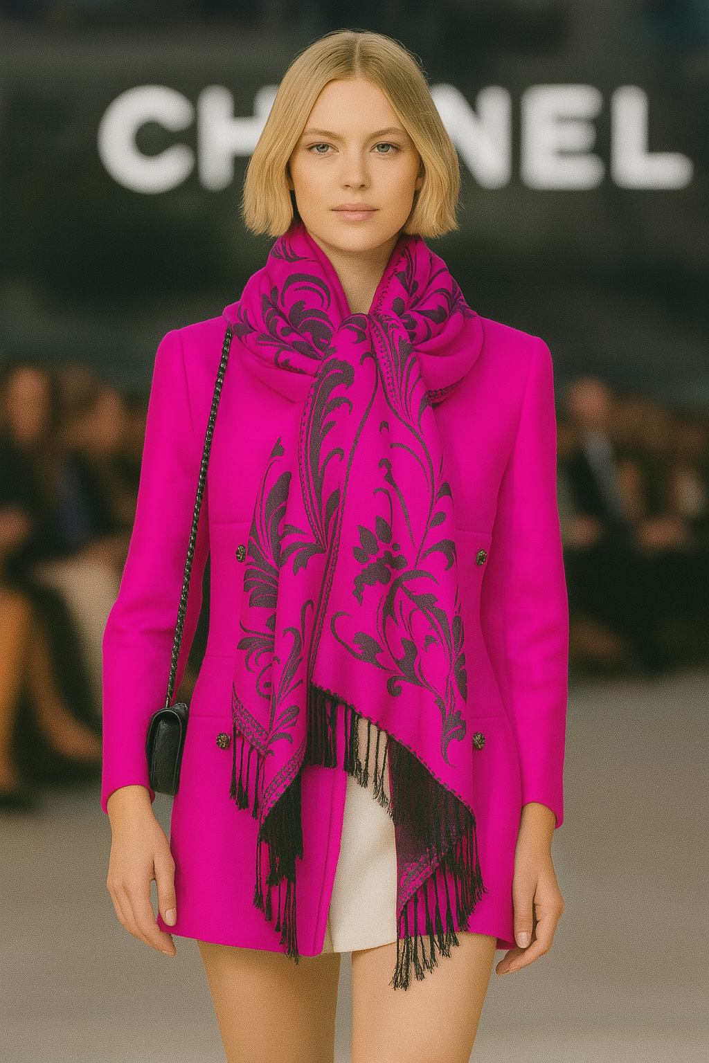 Original USA - Wholesale Scarf - Women's - Floral Pashmina36