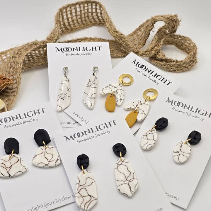 Lily Collection - Earrings (various shapes) for wholesale by Moonlight Handmade Jewellery
