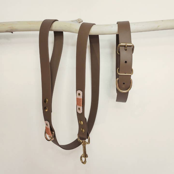 Truffe & Flair - Wholesale Pet Leash - Dog - Dog Leash - Biothane Signature - Brown4