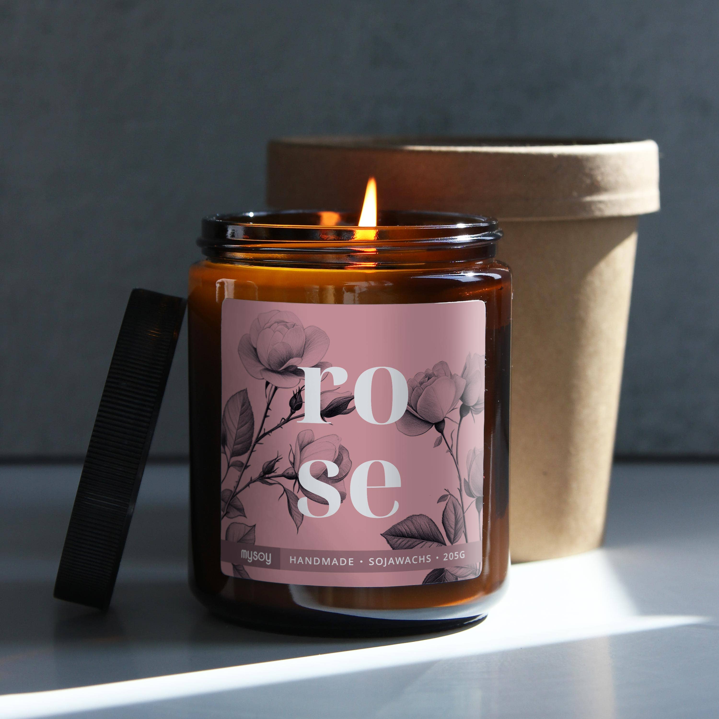 mysoy‎® Duftkerzen-Manufaktur - Vente Bougie en bocal - bougie parfumée en verre blooom | Rose4