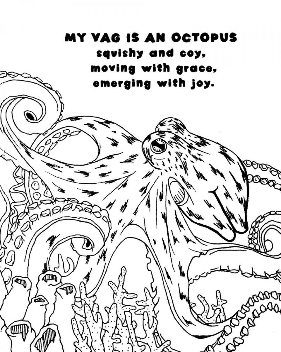Microcosm Publishing & Distribution - Wholesale Colouring and activity book – adult - My Vag: A Rhyming Coloring Book3