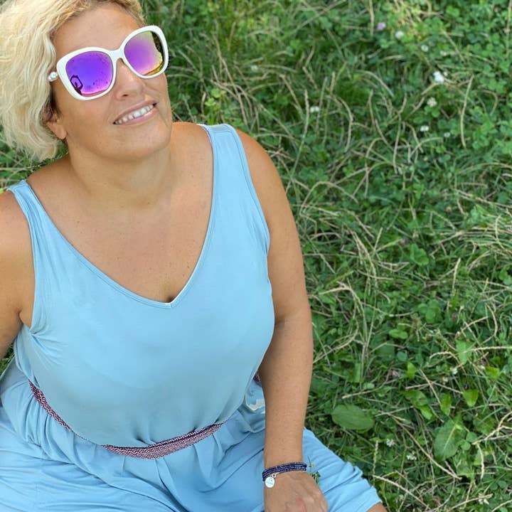 I am Enough - Affirmation Wrap Bracelet with Midnight Dark Crystal for wholesale by Gogh Jewelry Design