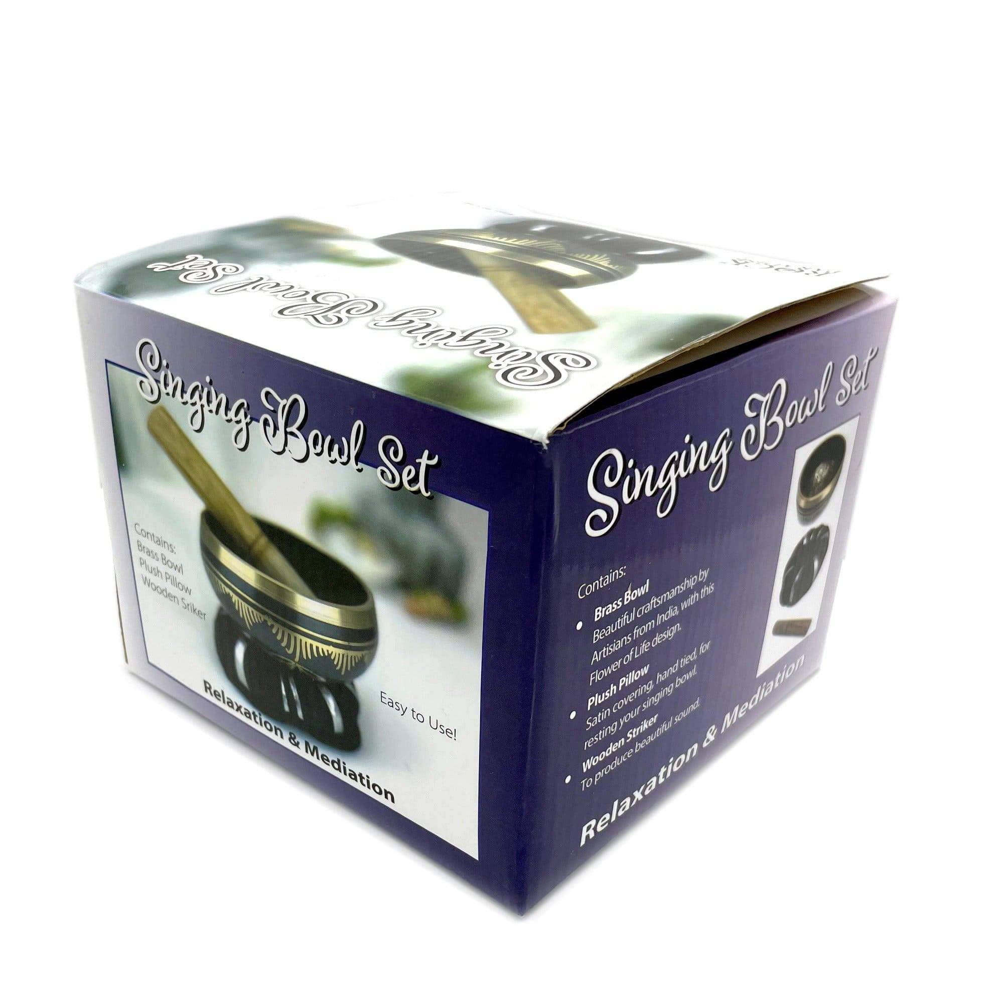 Rock Paradise – wholesale Meditation supplies – Brass Singing Bowl Set (RK16-54)4