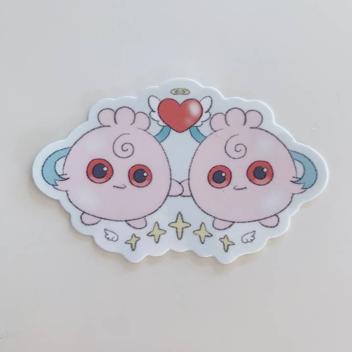 Pokemon Igglybuff Twins Sticker for wholesale by Katco Studio