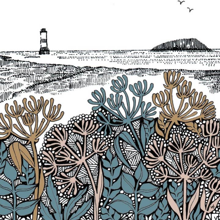 Milltir Sgwâr (Square Mile) Penmôn Lighthouse Seed Heads for wholesale by Alff a Bet Design