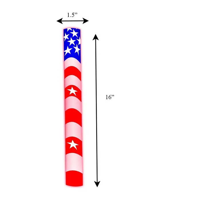 Blinkee.com, LLC – Großhandel Flagge – Cheer Stick, 7-farbiger Schaumstoff, US-Flagge, 4. Juli